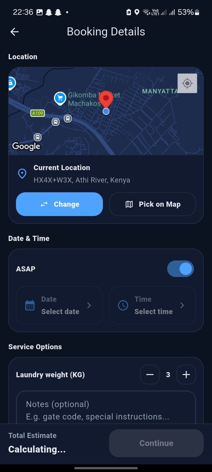 Customer booking flow preview 4