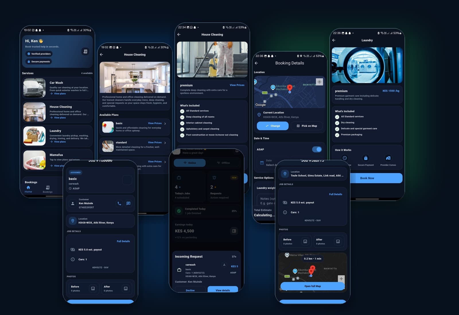 Dazzles app screenshot collage