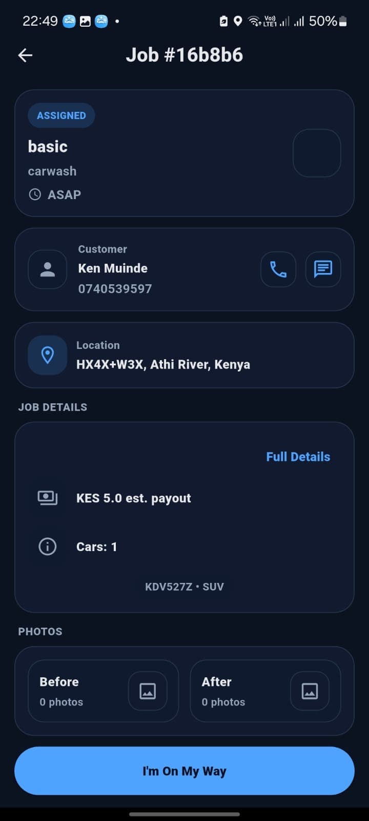 Dazzles provider app screen